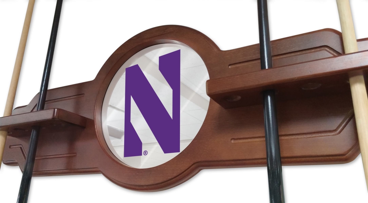 Picture of Holland Bar Stool CueETudNthwst Northwestern University Cue Rack - English Tudor