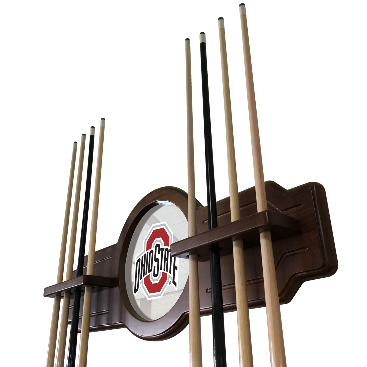 Picture of Holland Bar Stool CueETudOhioSt Ohio State Cue Rack - English Tudor