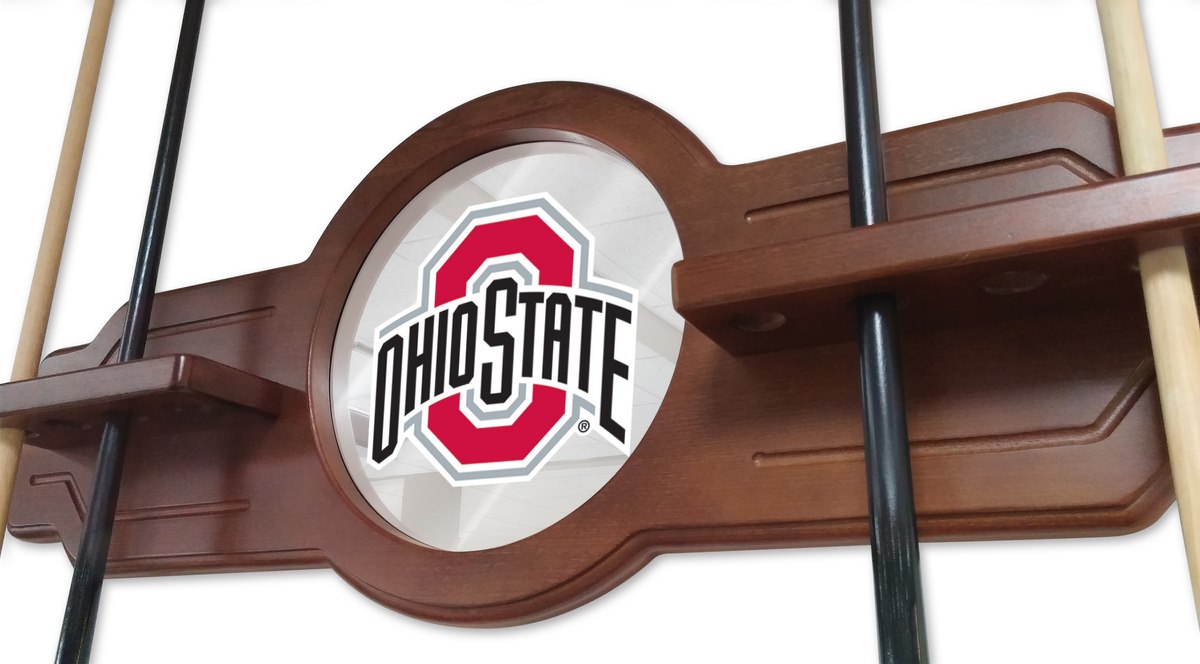 Picture of Holland Bar Stool CueETudOhioSt Ohio State Cue Rack - English Tudor