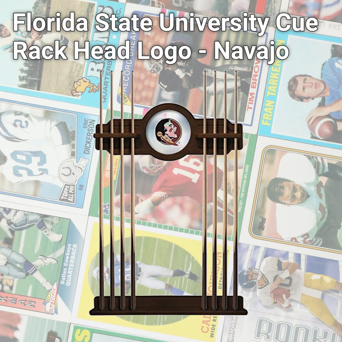 Picture of Holland Bar Stool CueNavFSU-HD Florida State University Cue Rack, Head Logo - Navajo