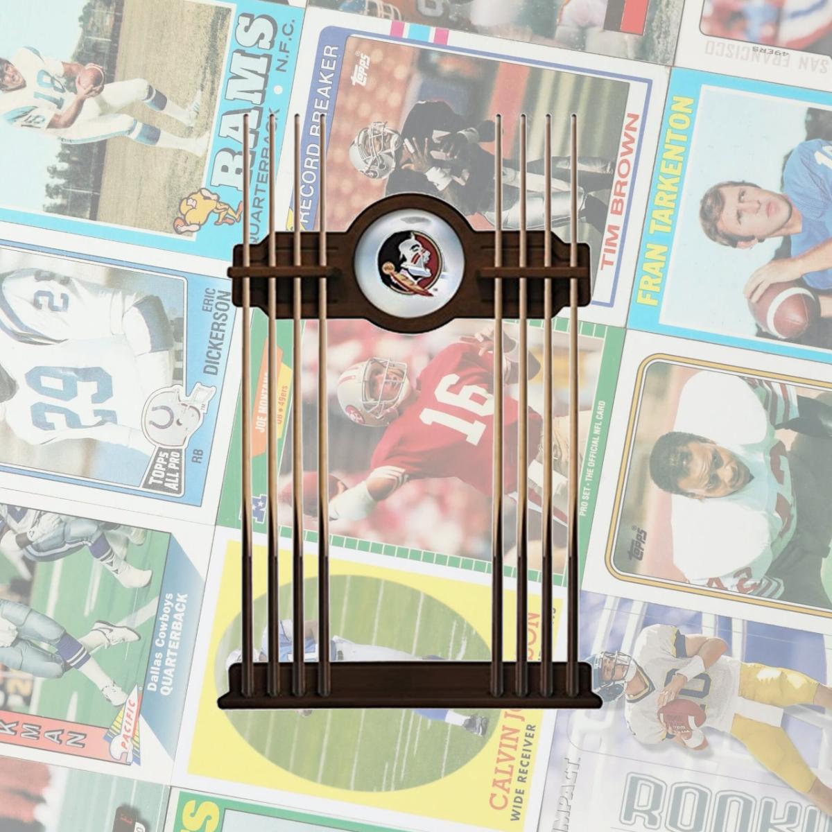 Picture of Holland Bar Stool CueNavFSU-HD Florida State University Cue Rack, Head Logo - Navajo