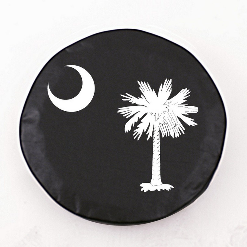TCASCFlgBK-34 x 8 South Carolina State Flag Tire Cover