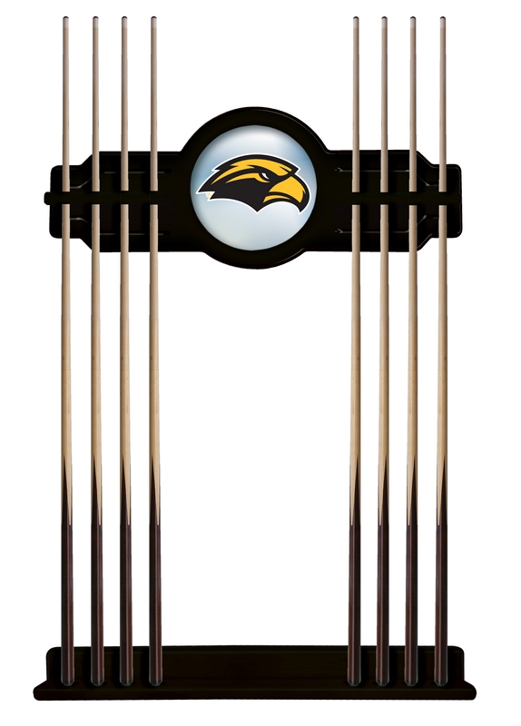Cuebksoumis Southern Miss Cue Rack In Black Finish