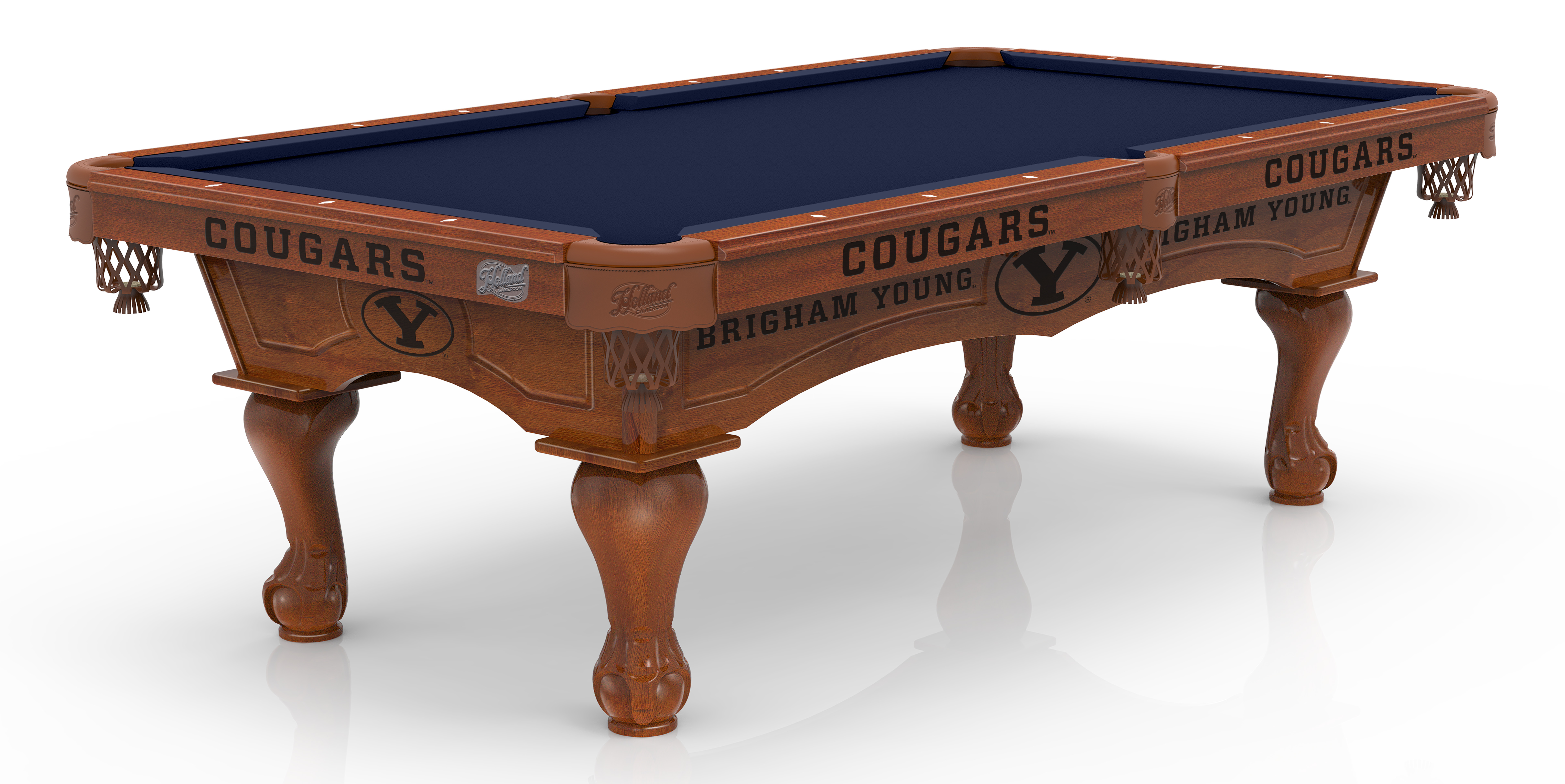 Pt8brigyn-pclplain 8 Ft. Brigham Young Pool Table