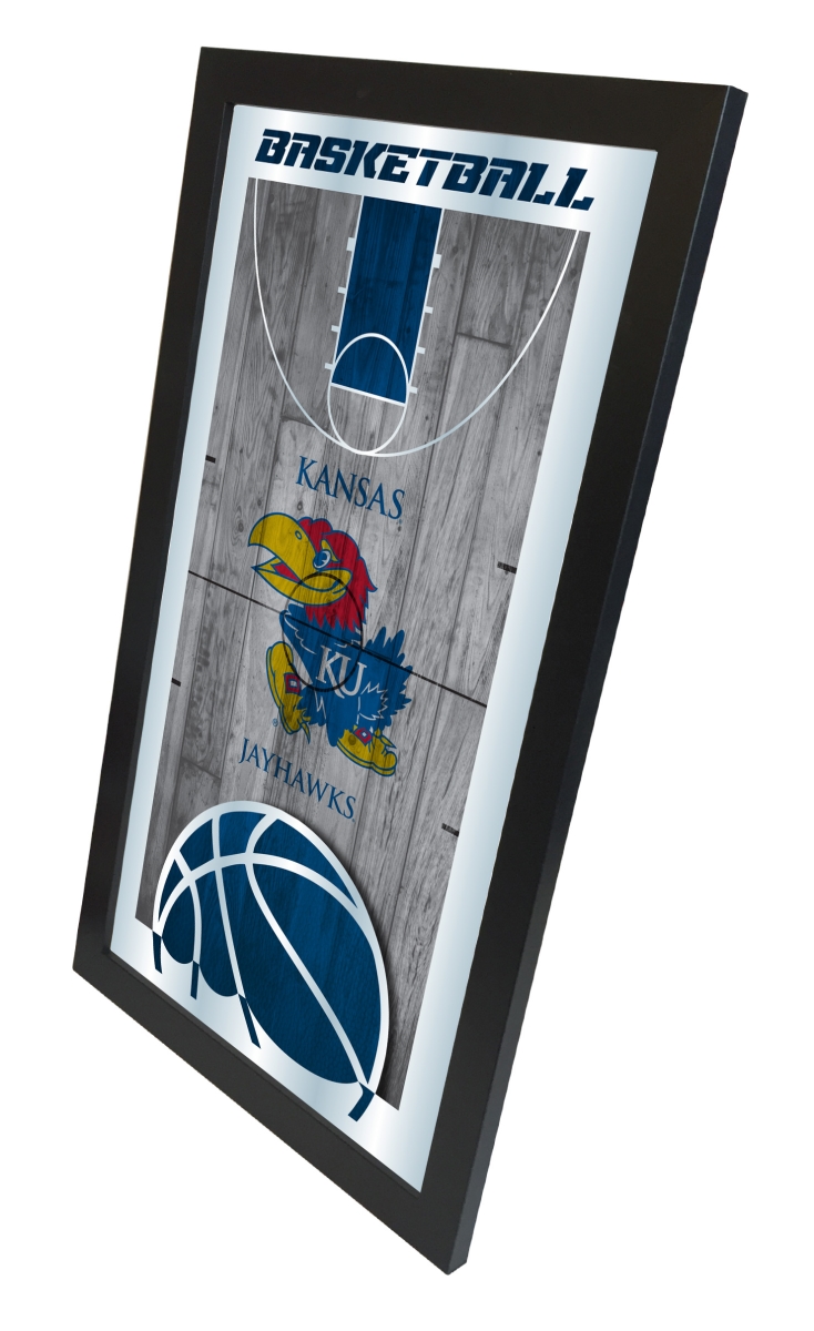 Picture of Holland Bar Stool MBsktKnsasU Kansas 15 x 26 in. Basketball Mirror