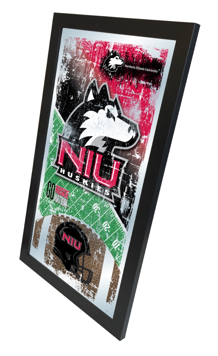 Picture of Holland Bar Stool MFtblNorIll Northern Illinois 15 x 26 in. Football Mirror