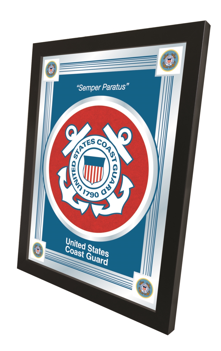 Picture of Holland Bar Stool MLogoCstGrd U.S. Coast Guard 17 x 22 in. University Logo Mirror
