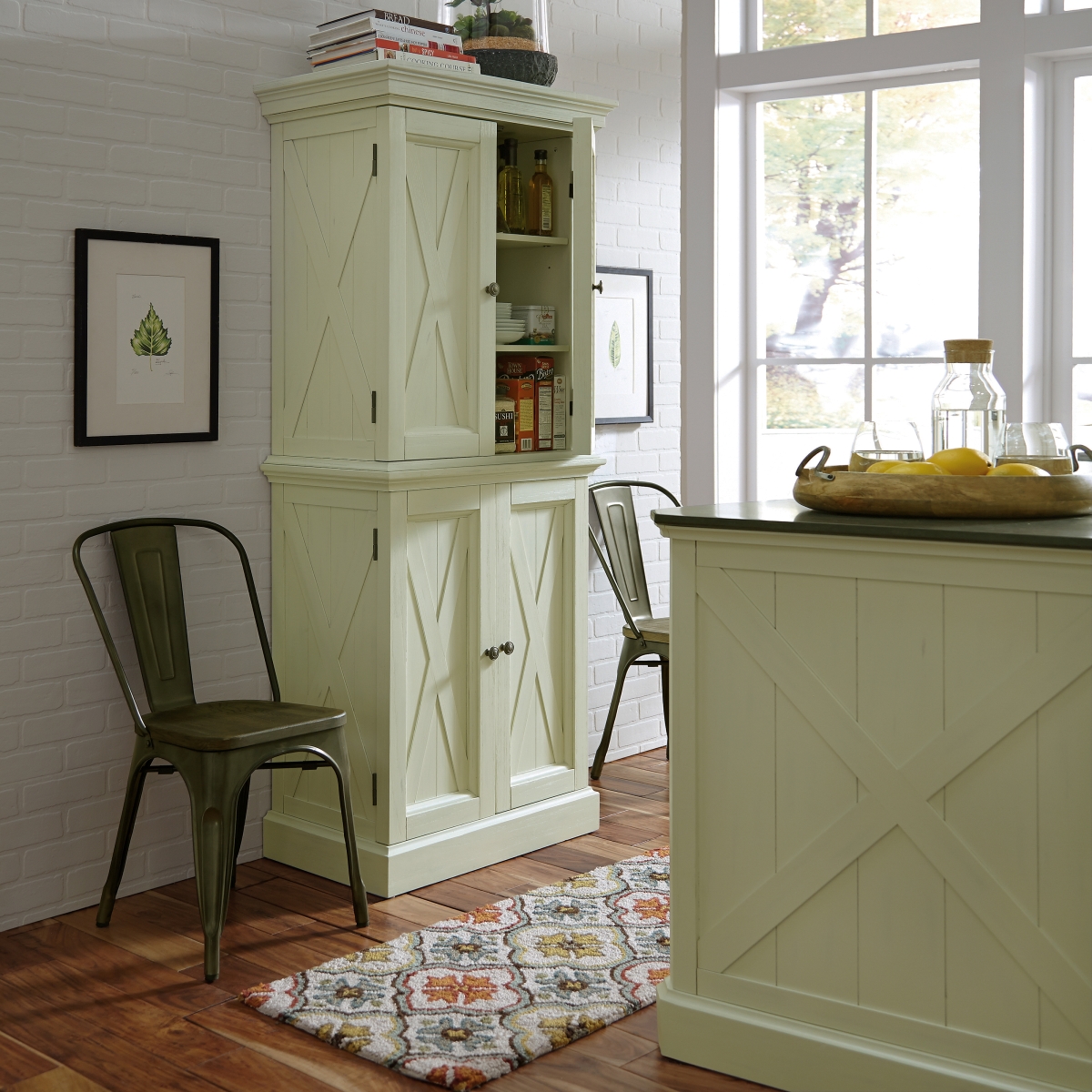 Picture of Homestyles 5523-69 Bay Lodge Pantry, Off-White - 72 x 30.5 x 18.25 in.