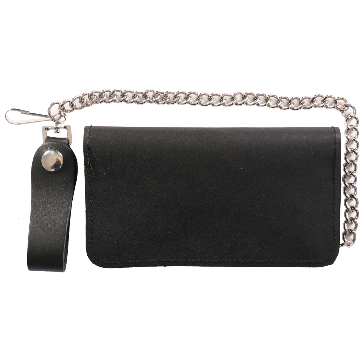 WLC2011 7 in. Bi-Fold Leather Wallet - Black