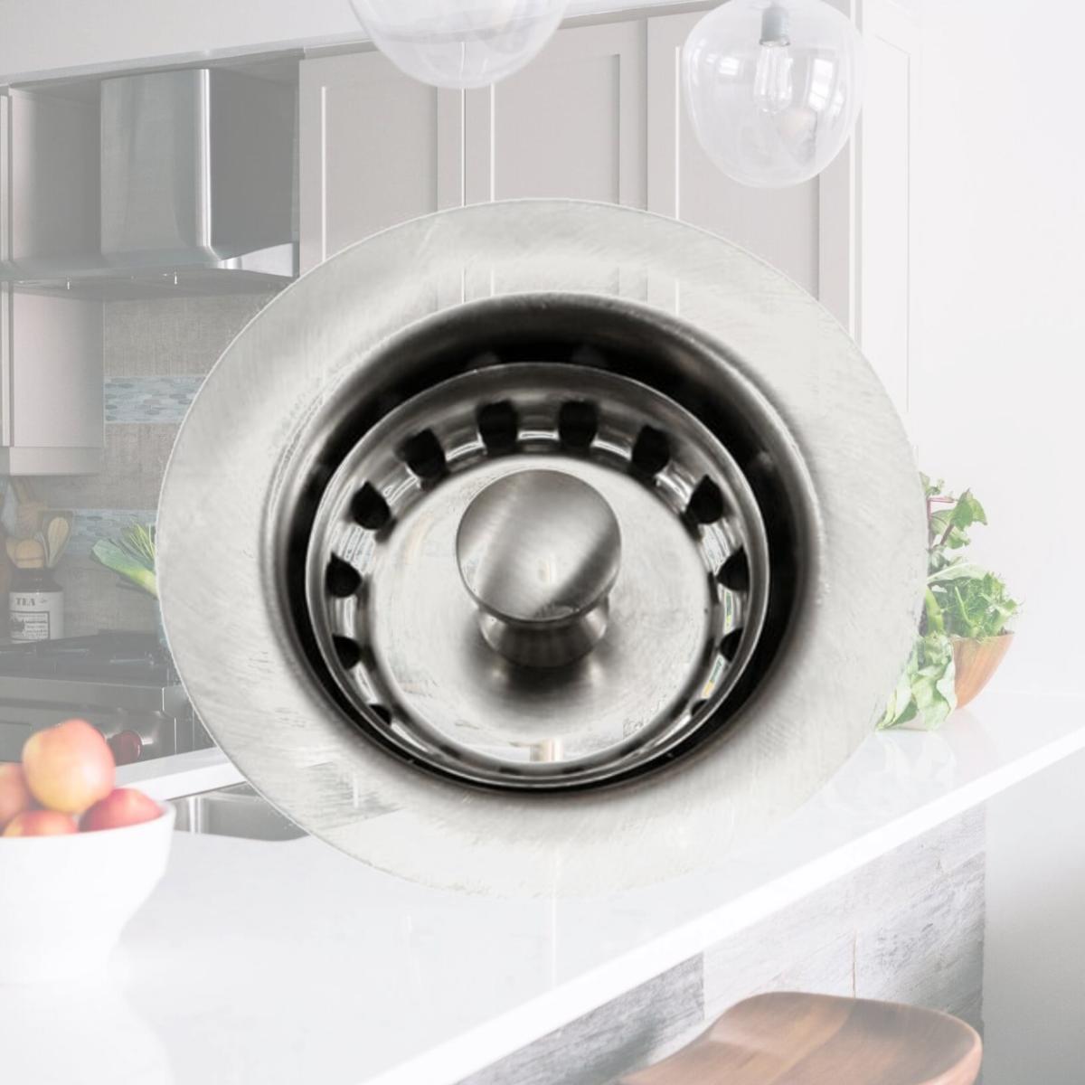 Picture of Houzer 190-4200 2 in. Bar Sink Basket Strainer- Stainless Steel