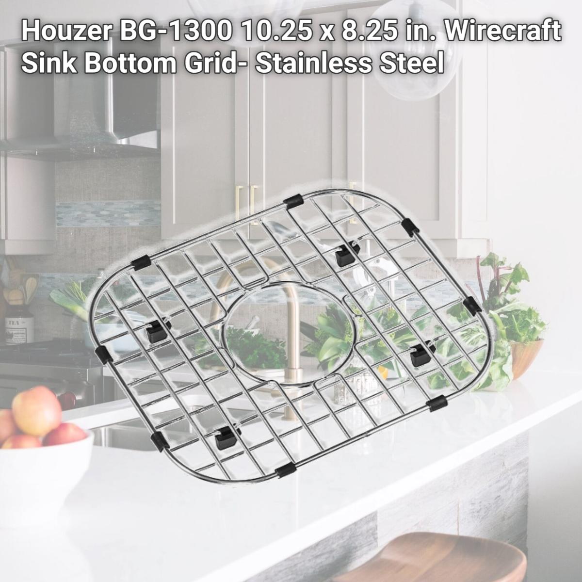 Picture of Houzer BG-1300 10.25 x 8.25 in. Wirecraft Sink Bottom Grid- Stainless Steel