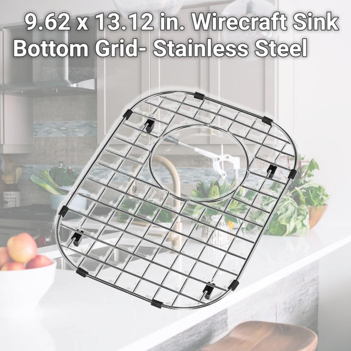 Picture of Houzer BG-1400 9.62 x 13.12 in. Wirecraft Sink Bottom Grid- Stainless Steel