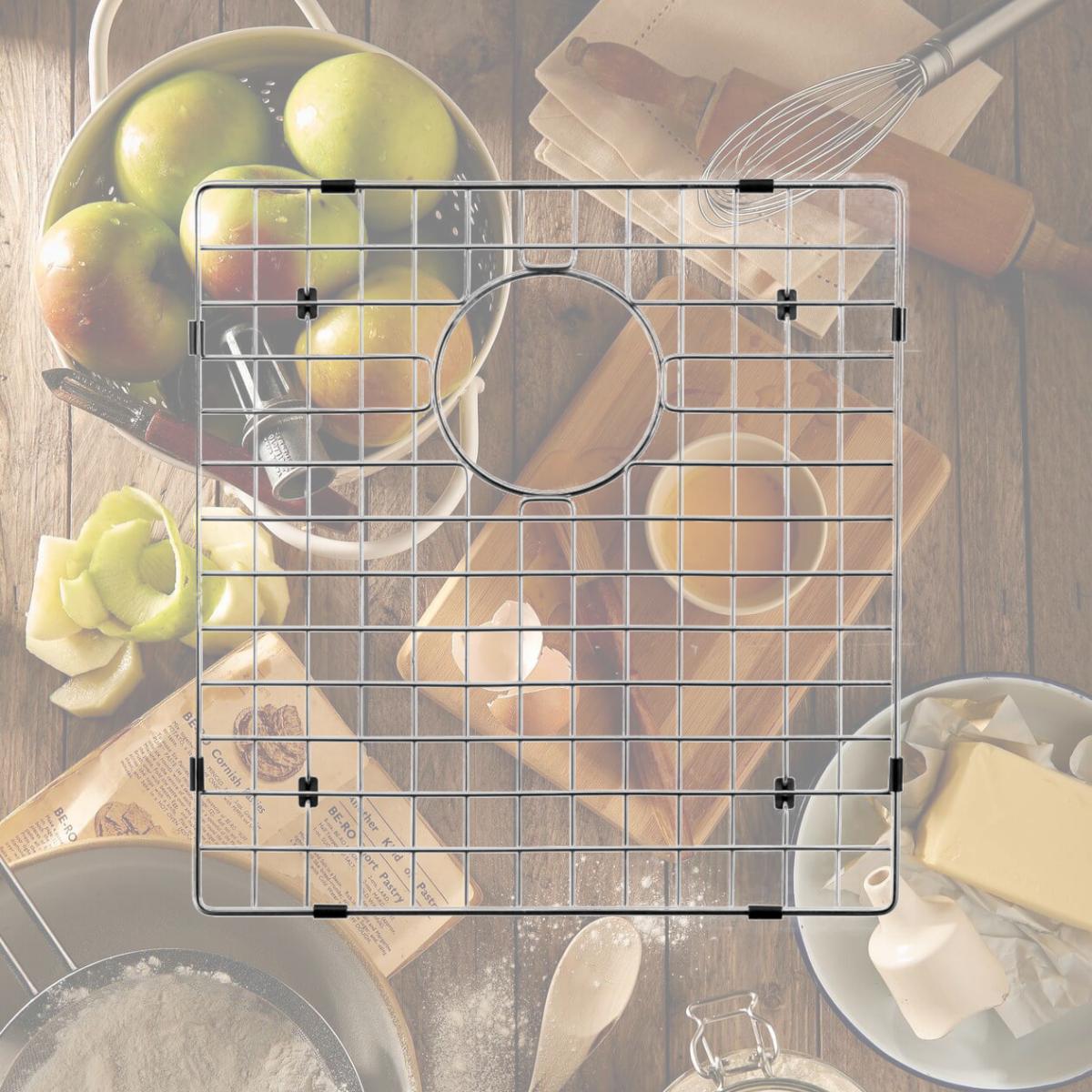 Picture of Houzer BG-3350 16 x 16.5 in. Wirecraft Sink Bottom Grid- Stainless Steel