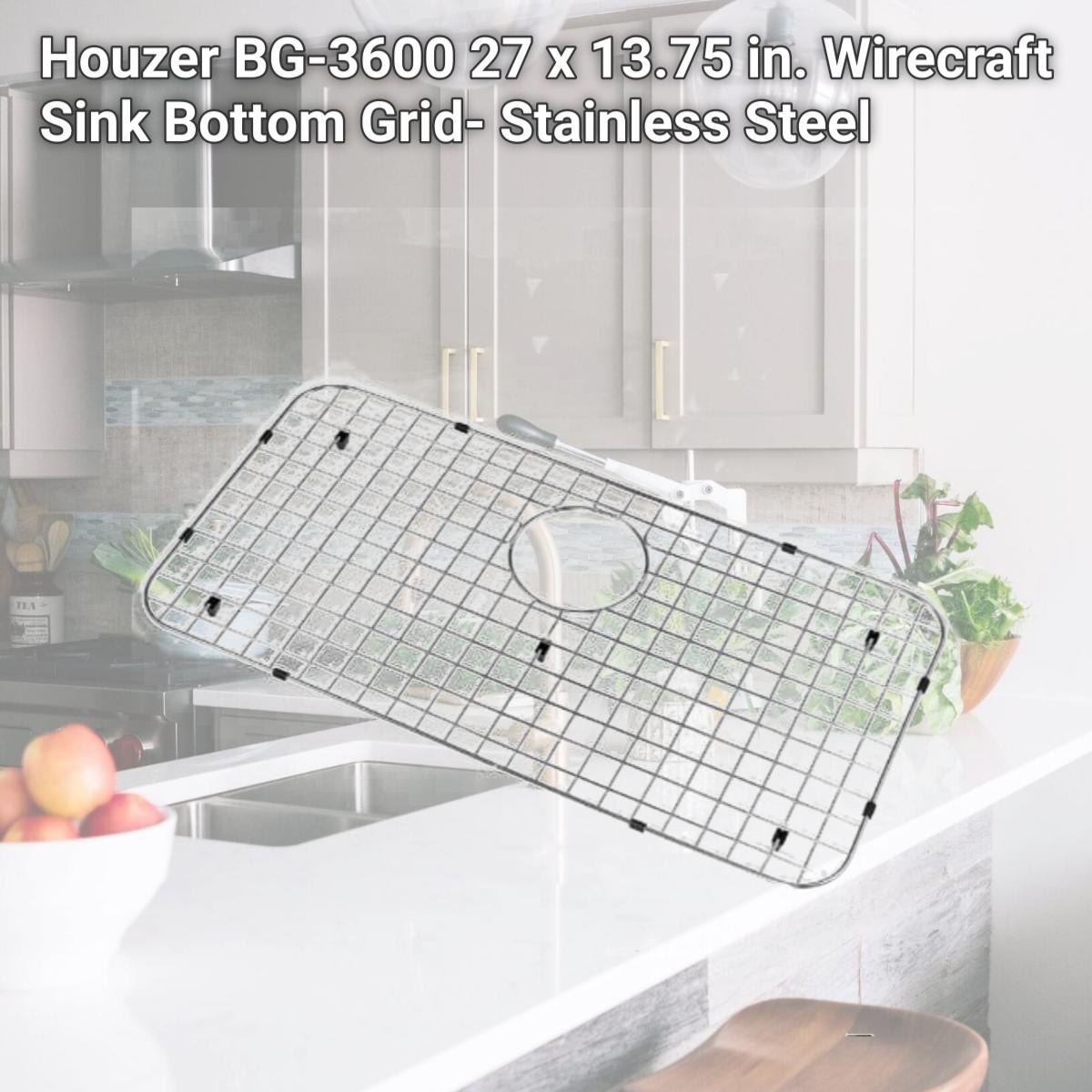 Picture of Houzer BG-3600 27 x 13.75 in. Wirecraft Sink Bottom Grid- Stainless Steel