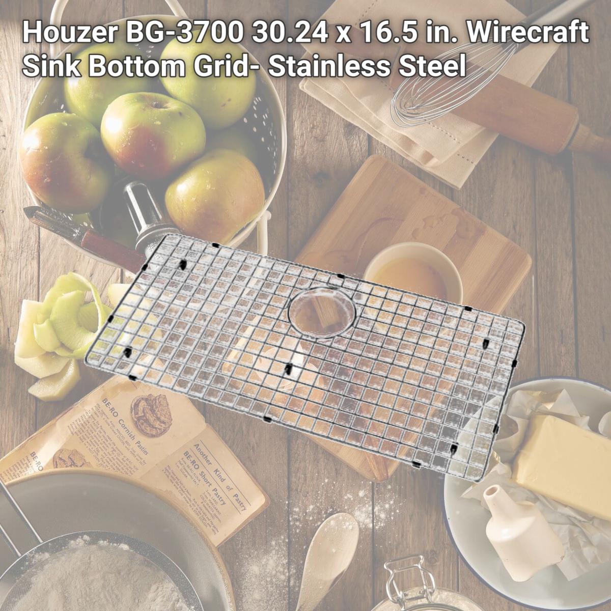 Picture of Houzer BG-3700 30.24 x 16.5 in. Wirecraft Sink Bottom Grid- Stainless Steel