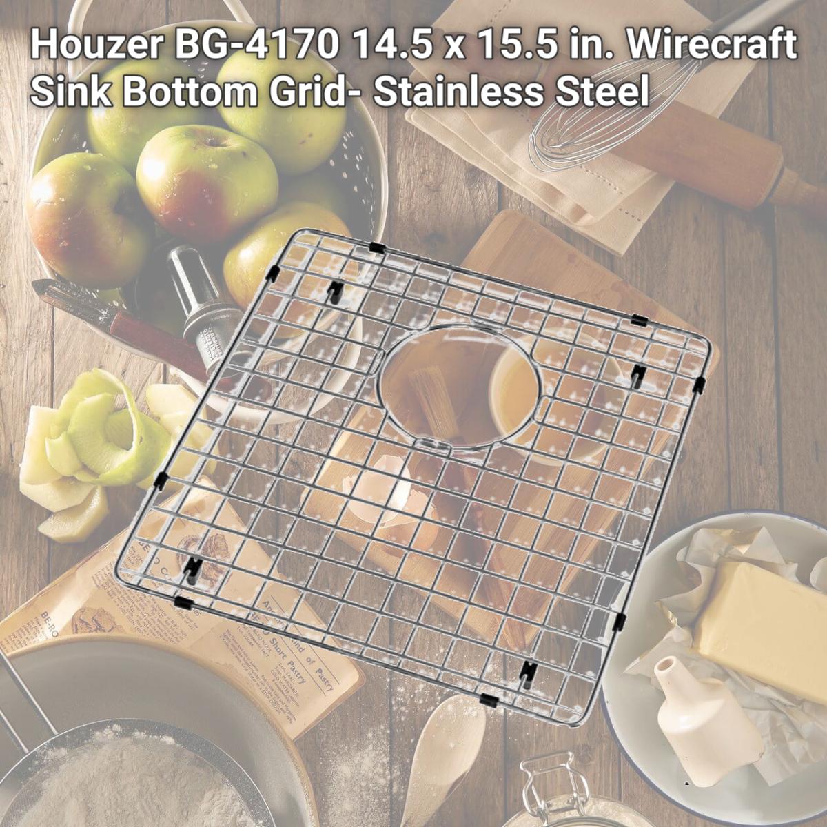 Picture of Houzer BG-4170 14.5 x 15.5 in. Wirecraft Sink Bottom Grid- Stainless Steel