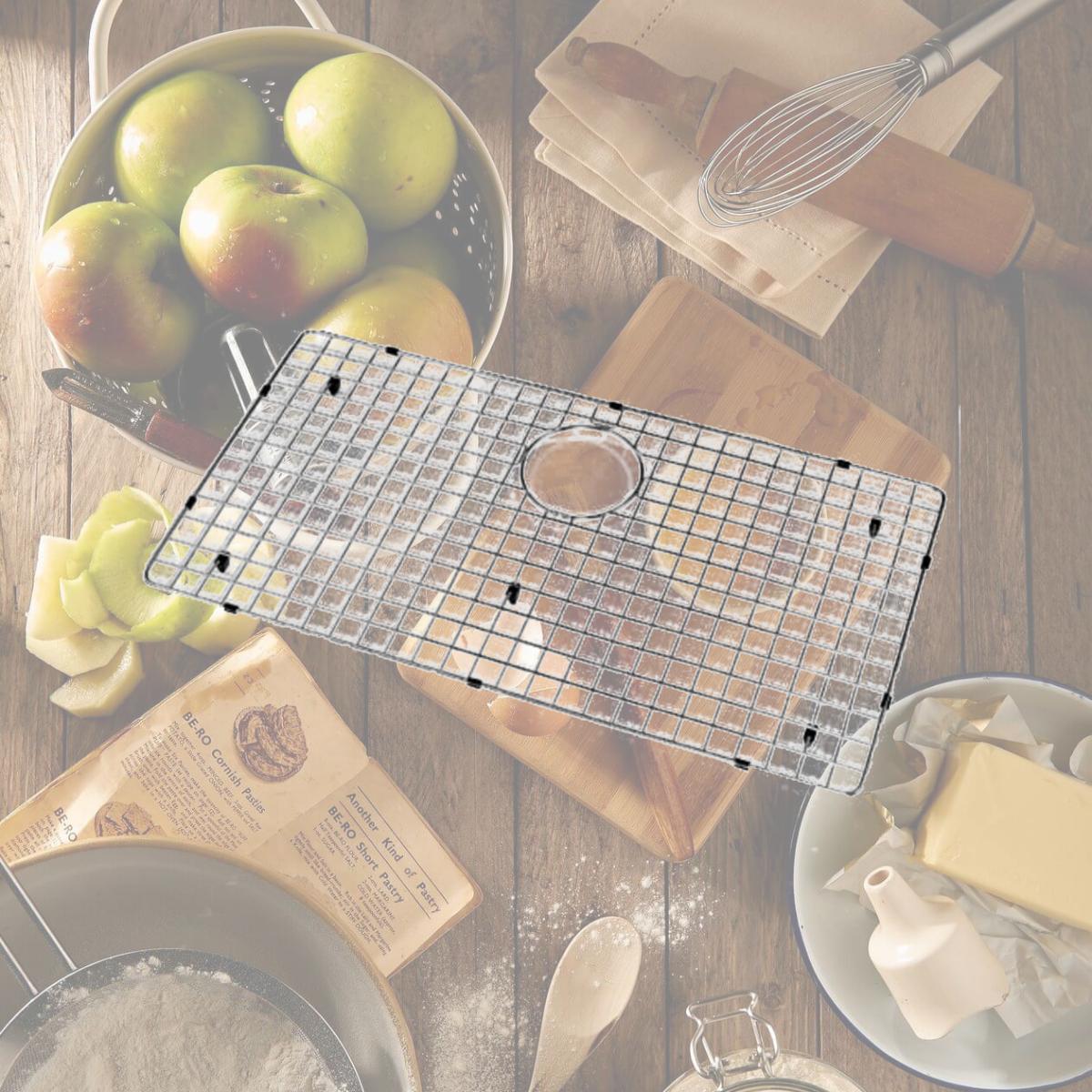 Picture of Houzer BG-4320 29.5 x 15.5 in. Stainless Steel Wirecraft Sink Bottom Grid for CTG-3200 Bowl