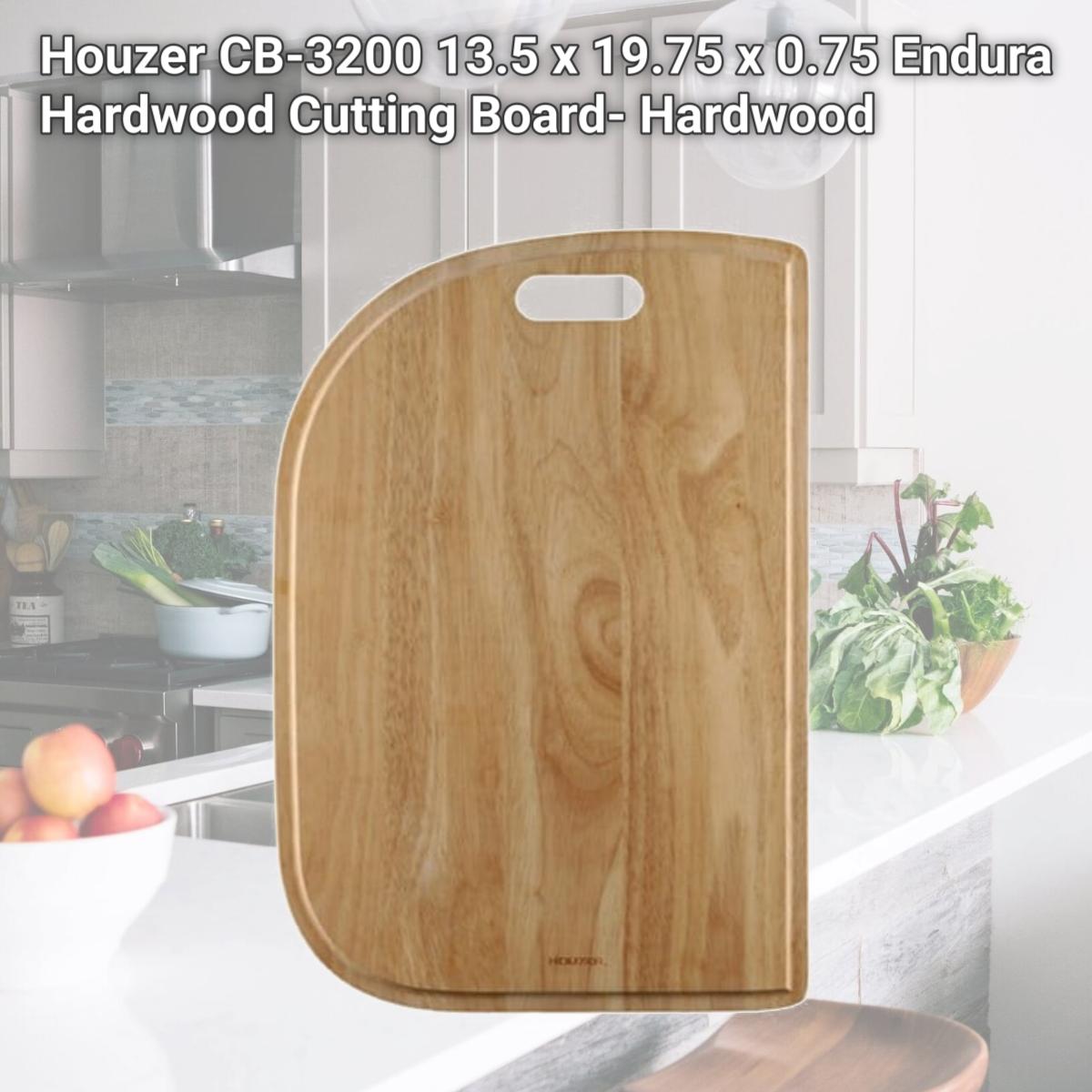 Picture of Houzer CB-3200 13.5 x 19.75 x 0.75 Endura Hardwood Cutting Board- Hardwood