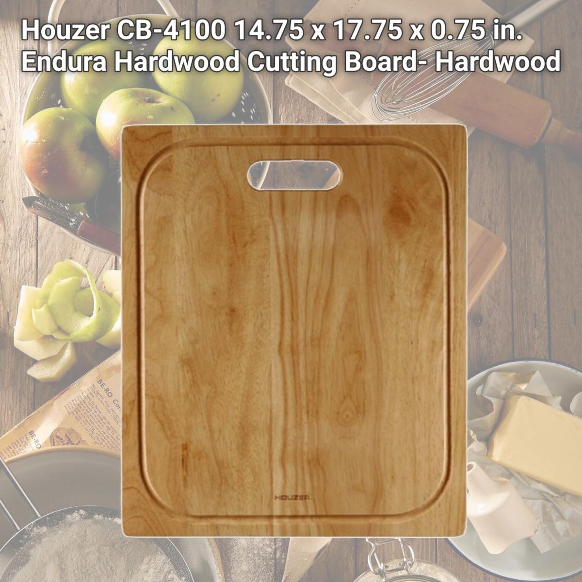 Picture of Houzer CB-4100 14.75 x 17.75 x 0.75 in. Endura Hardwood Cutting Board- Hardwood