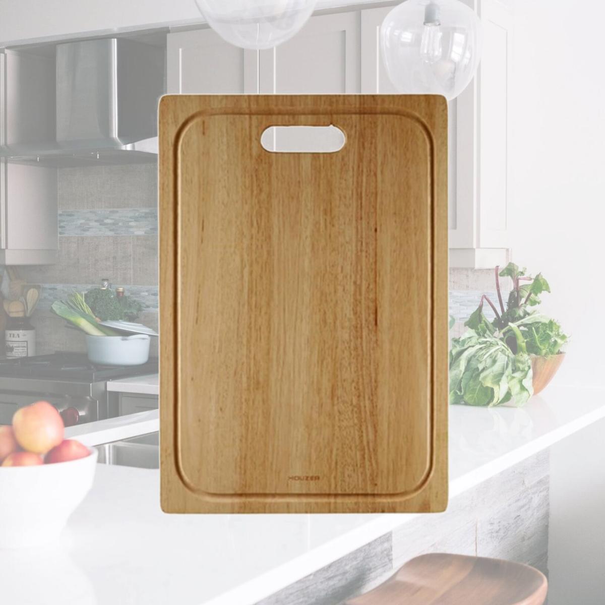 Picture of Houzer CB-4500 14 x 20.25 x 0.75 in. Endura Hardwood Cutting Board- Hardwood