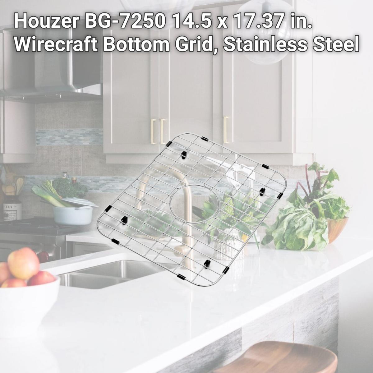 Picture of Houzer BG-7250 14.5 x 17.37 in. Wirecraft Bottom Grid, Stainless Steel