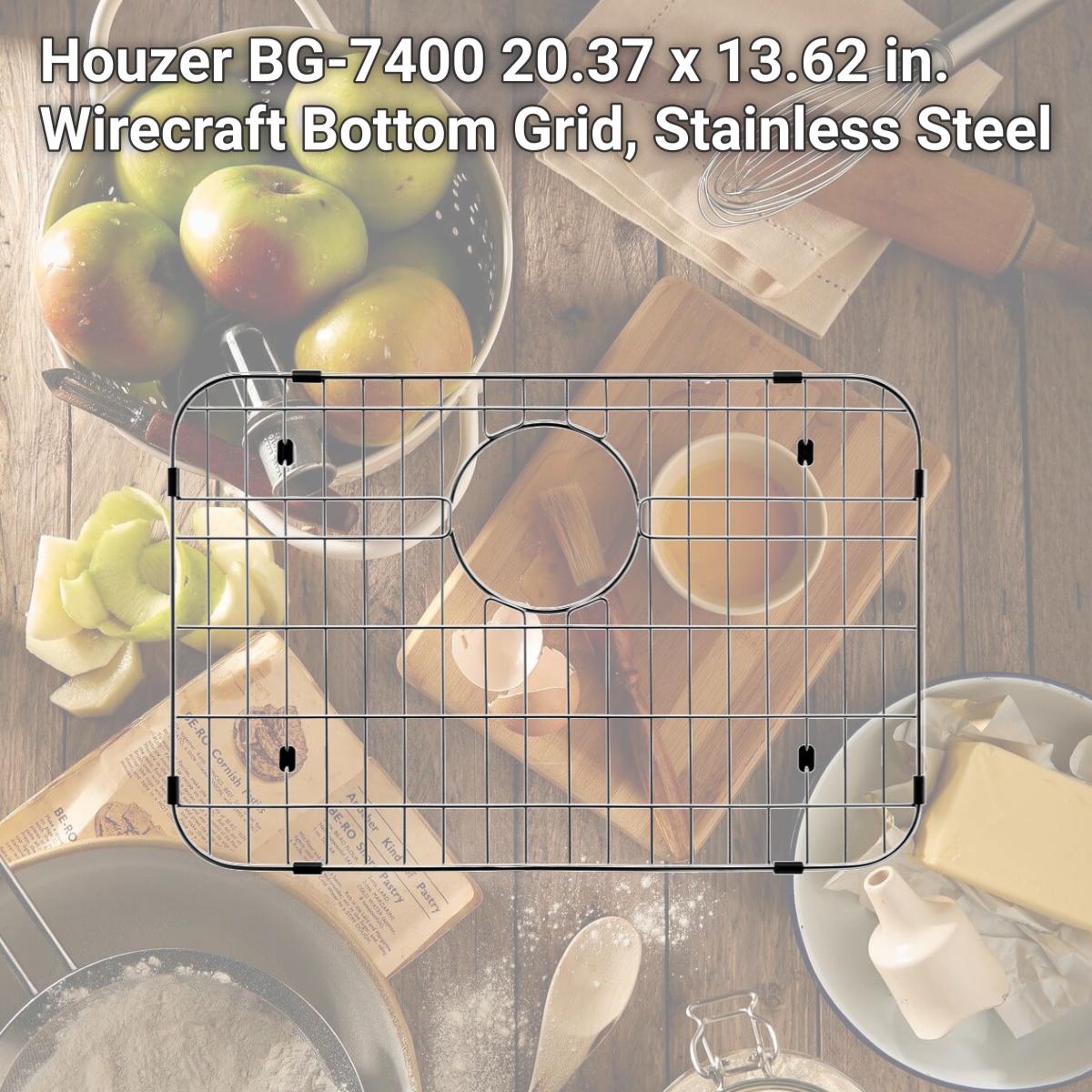 Picture of Houzer BG-7400 20.37 x 13.62 in. Wirecraft Bottom Grid, Stainless Steel