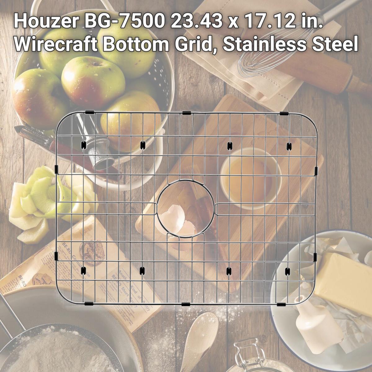 Picture of Houzer BG-7500 23.43 x 17.12 in. Wirecraft Bottom Grid, Stainless Steel