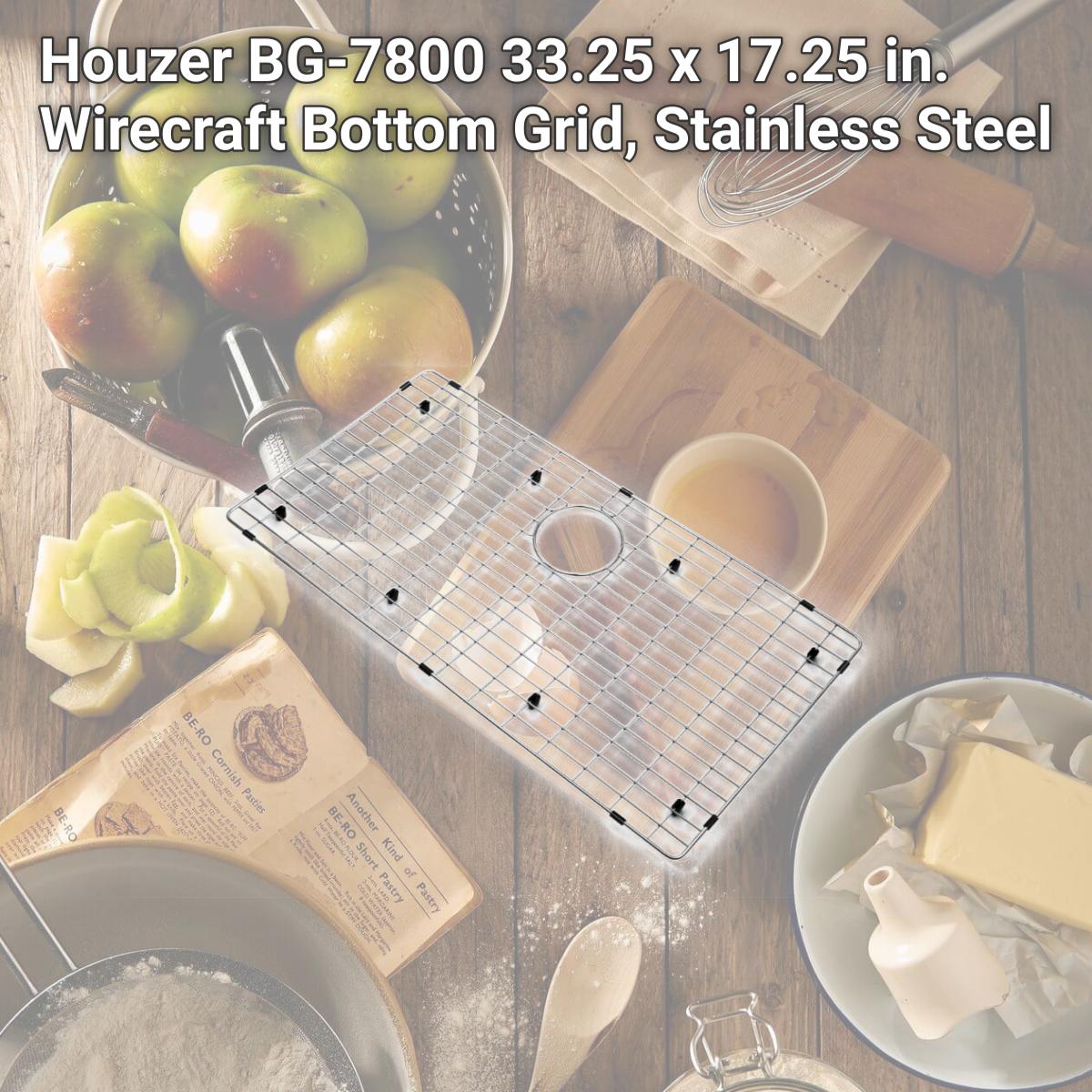 Picture of Houzer BG-7800 33.25 x 17.25 in. Wirecraft Bottom Grid, Stainless Steel