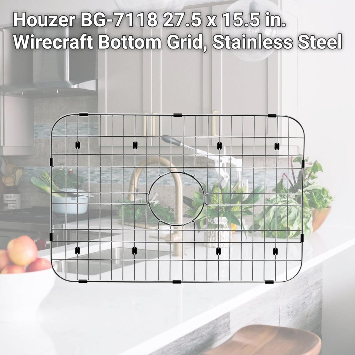 Picture of Houzer BG-7118 27.5 x 15.5 in. Wirecraft Bottom Grid, Stainless Steel