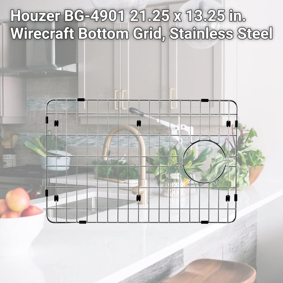 Picture of Houzer BG-4901 21.25 x 13.25 in. Wirecraft Bottom Grid, Stainless Steel