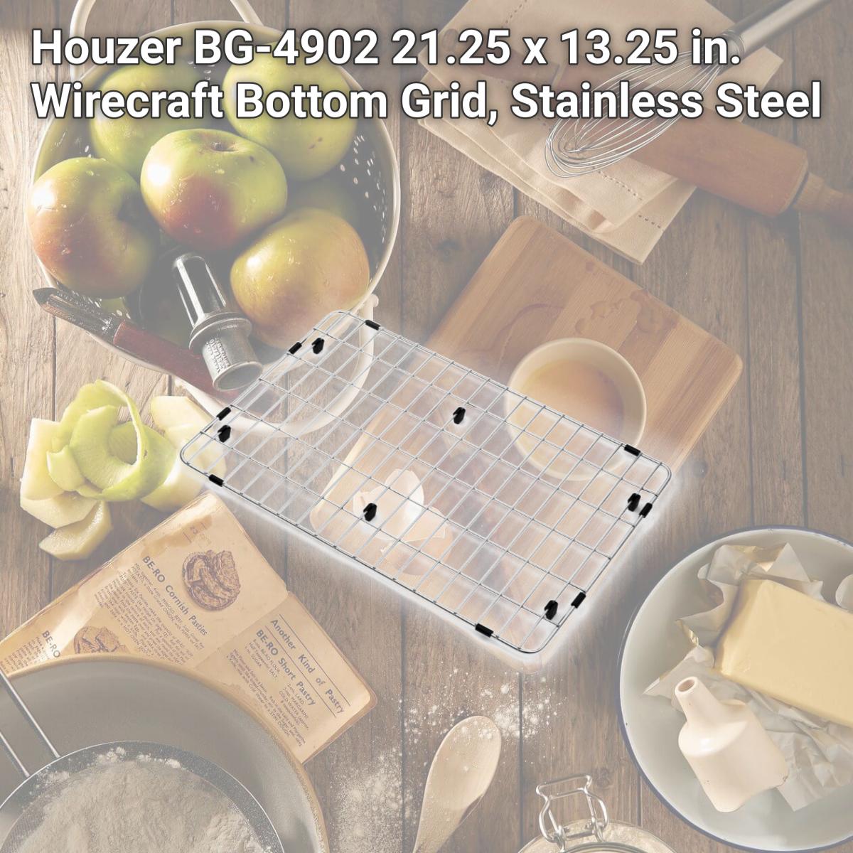 Picture of Houzer BG-4902 21.25 x 13.25 in. Wirecraft Bottom Grid, Stainless Steel