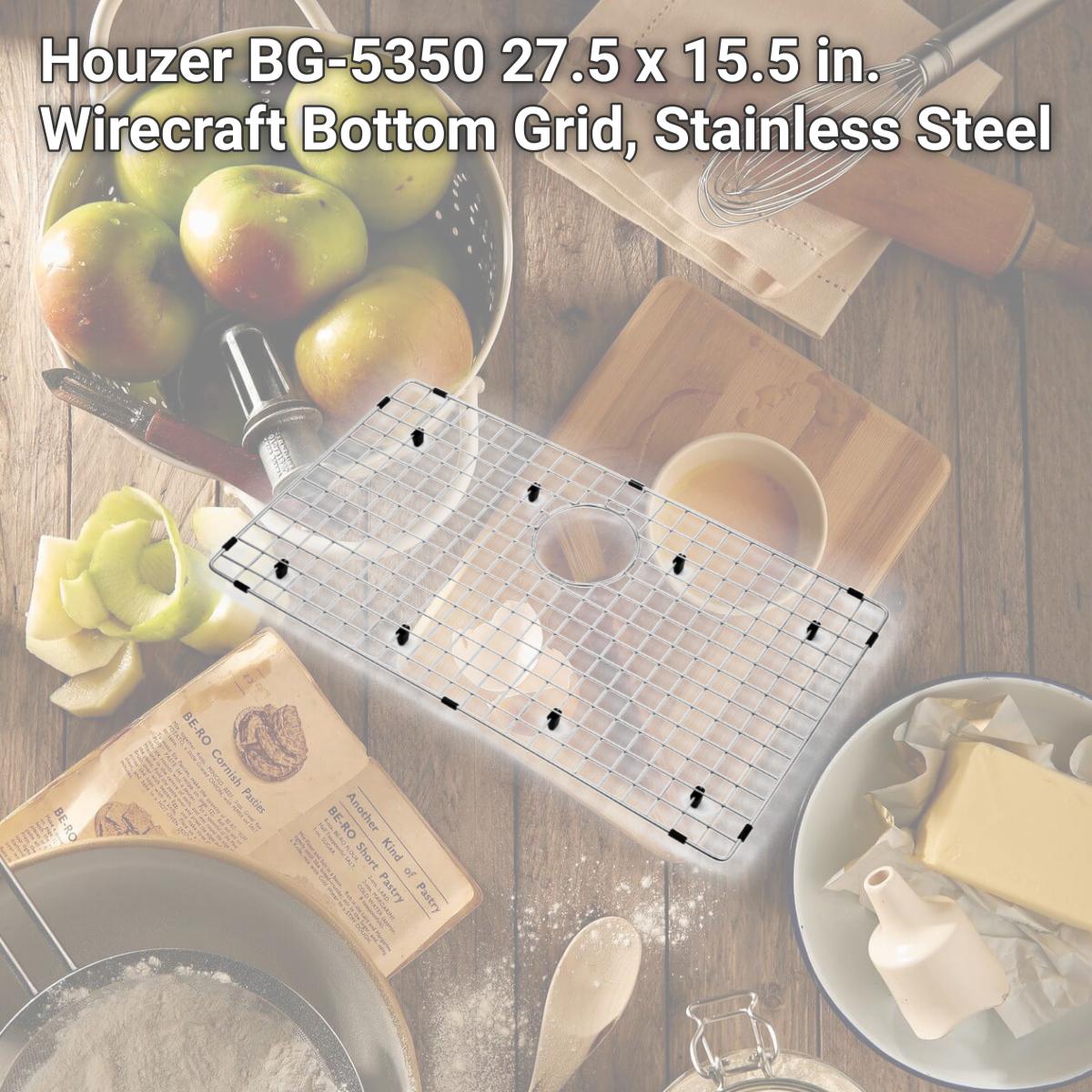 Picture of Houzer BG-5350 27.5 x 15.5 in. Wirecraft Bottom Grid, Stainless Steel