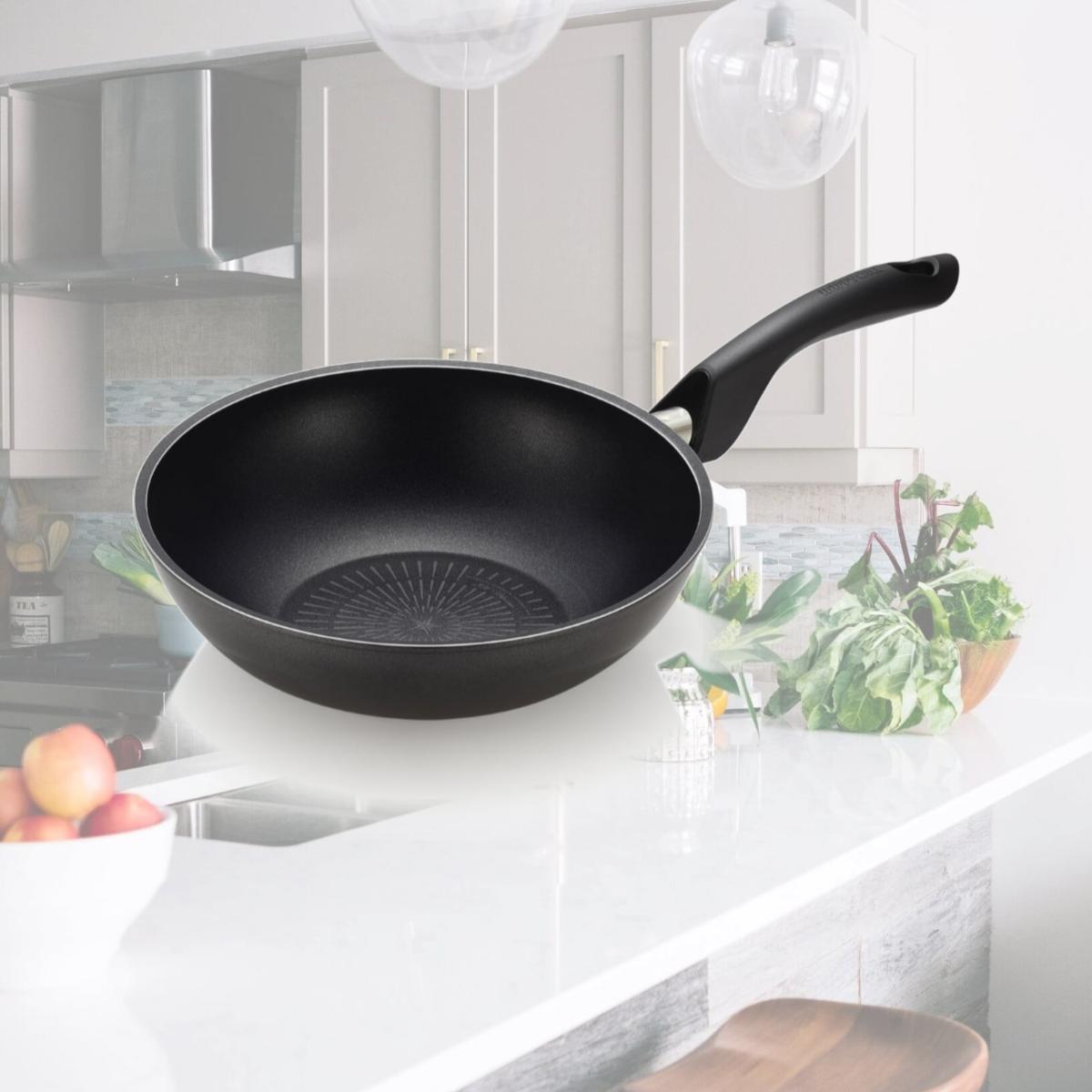 Picture of Happycall 3001-0073 11 in. Aluminum Titanium Nonstick Wok with PFOA-Free, Induction Safe & Scratch-Resistant