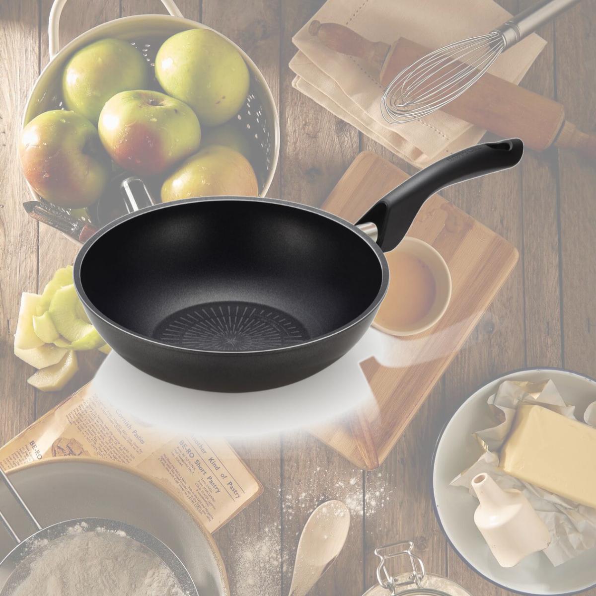 Picture of Happycall 3001-0109 10.2 in. Titanium Nonstick Wok with PFOA-Free, Induction Safe & Scratch-Resistant