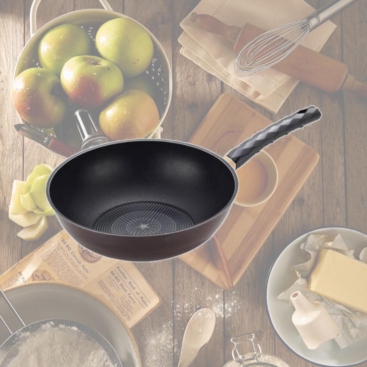 Picture of Happycall 3001-0196 9.4 in. Diamond Lite Nonstick Wok with PFOA-Free, Induction Safe & Scratch-Resistant