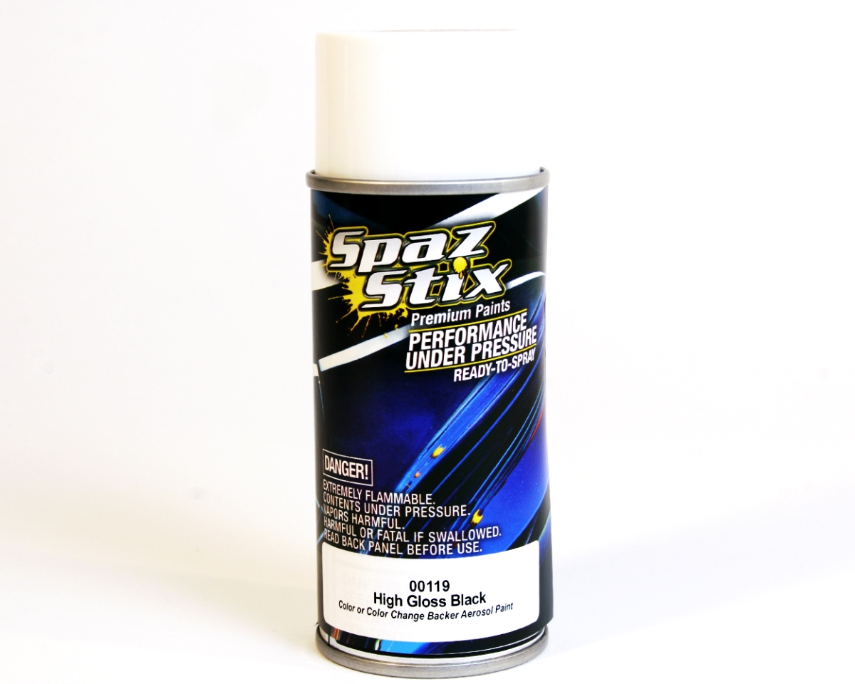 Szx00119 High Gloss Black & Backer Paint - Aerosol 3.5 Oz