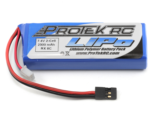 Ptk5196 2s 7.4 V 2300 Mah Lipo Flat Receiver Battery Pack