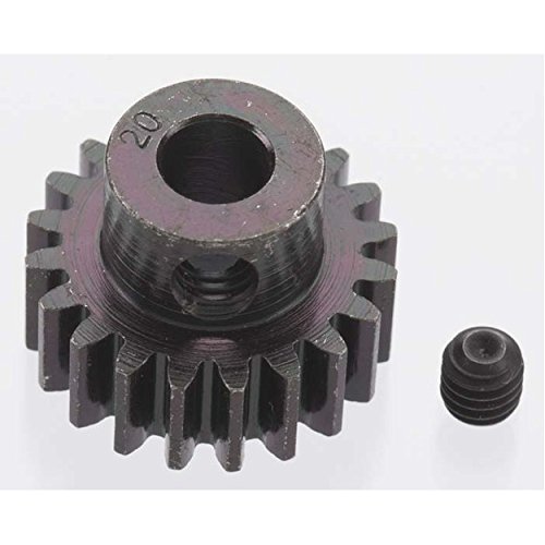 Extra Hard 20 Tooth Blackened Steel 32 Pitch Pinion - 5 Mm