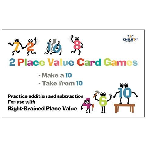 Child 1st Publications HBRBPV-AS10 Right Brained Place Value Adding & Subtracting 10S Cards Child 1st Publications HBRBPV-AS10 Right Brained Place Value Adding & Subtracting 10S Cards