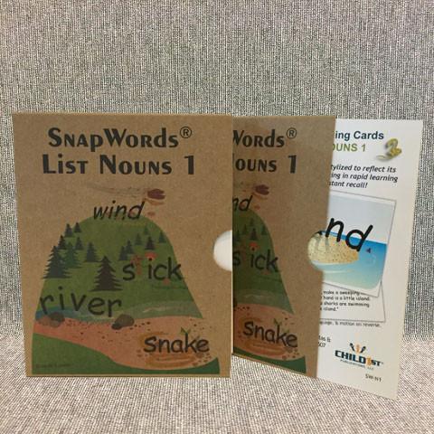 Child 1st Publications HBSWN1 Snap Words Nouns Teaching Cards Child 1st Publications HBSWN1 Snap Words Nouns Teaching Cards
