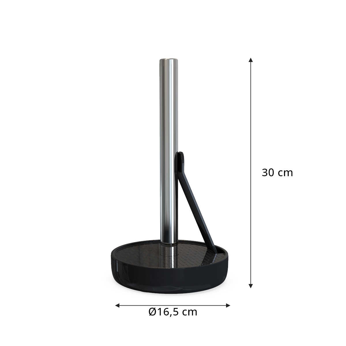 Picture of Akita Line HomeMarket ANSN-E68-PAPERHOLD-BK Aluminum Kitchen Paper Towel Holder, Marble Finish Tissue Paper Dispenser for Kitchen, Restaurant (Black)