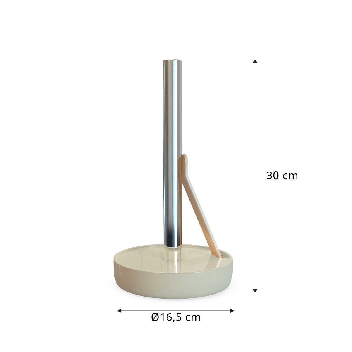 Picture of Akita Line HomeMarket ANSN-E68-PAPERHOLD-BG Aluminum Kitchen Paper Towel Holder, Marble Finish Tissue Paper Dispenser for Kitchen, Restaurant (Beige)