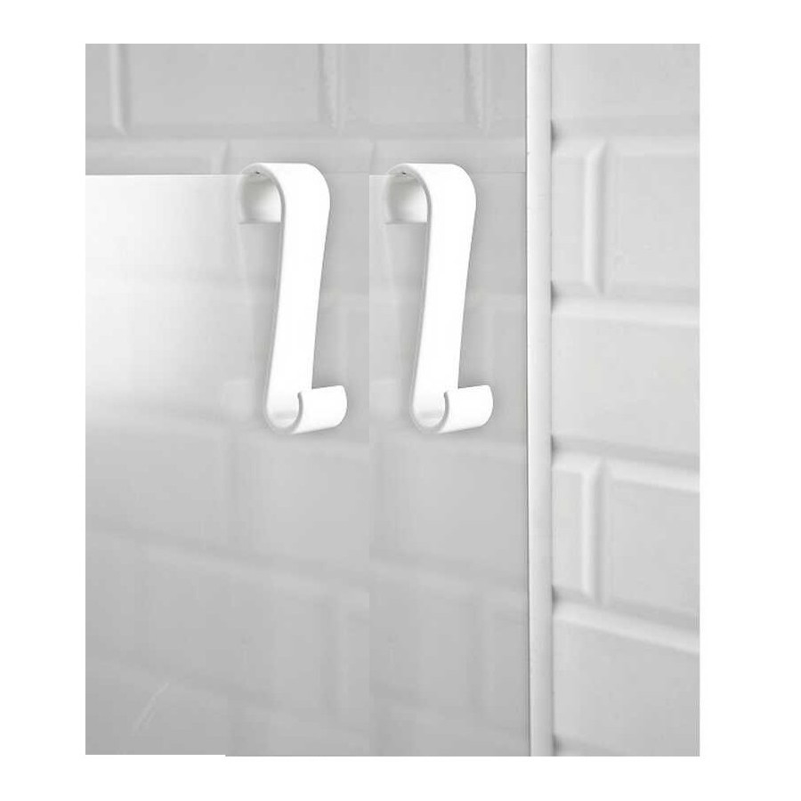 Picture of Akita Line HomeCare ANS-B26-SHOOKTOWEL-BATHHEATR-WH-2PK Plastic S Hooks for Towel Bar&#44; Large Plastic Towel Hooks for Bathroom&#44; Shower Room&#44; White (Pack of 2)