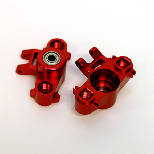 Concepts Sptst5334r Cnc Machined Precision Aluminum Heavy Duty Steering Knuckles With Larger 6 X 15 Bearings, Red