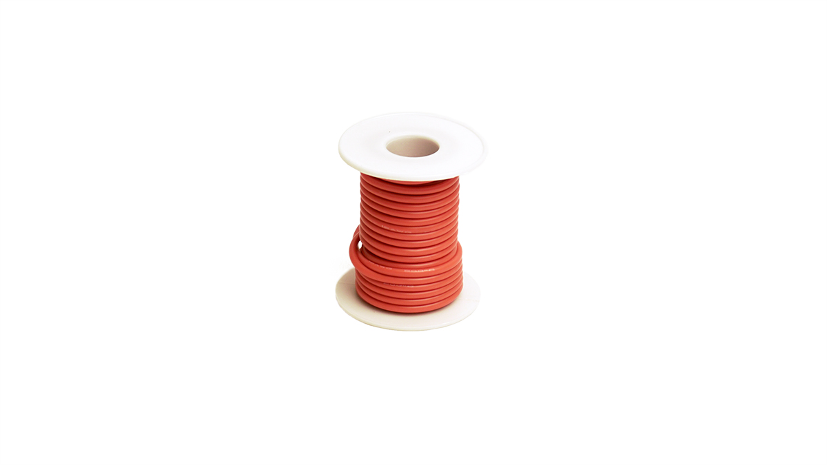 Rce1200 25 Ft. 16 Gauge Silicone Ultra-flex Wire Spool - Red