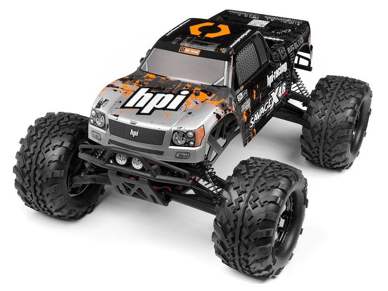 Hpi109883 Nitro Gt-3 Truck Painted Body, Silver & Black