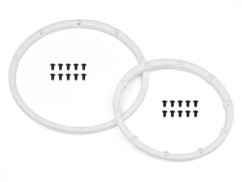 Hpi110545 Wheel Bead Lock Rings For 2 Wheel Baja-5, White