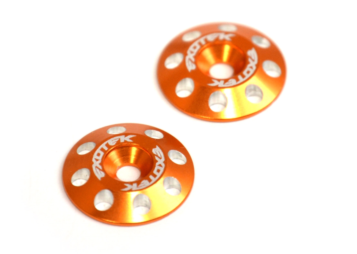 Exo1678org Flite Wing Buttons V2 6061 Spare Parts, Orange