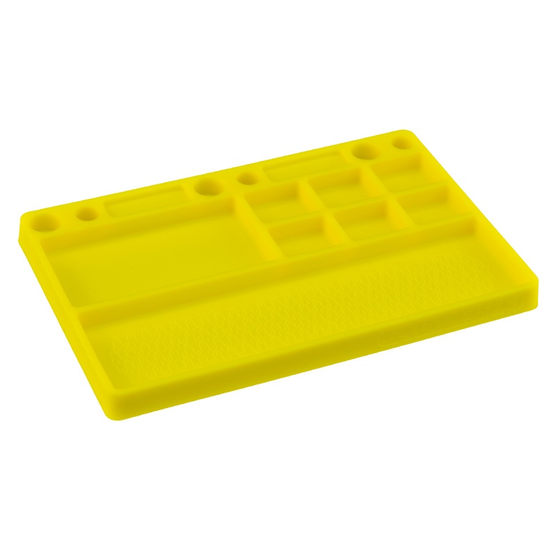 Jco8117 Dirt Racing Rubber Material Parts Tray, Vibrant Yellow