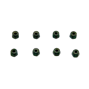 Rer2055 Nylon Lock Nut M4 - 8 Piece
